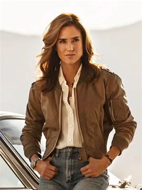 Jennifer Connelly Top Gun Maverick Brown Jacket Ubicaciondepersonas