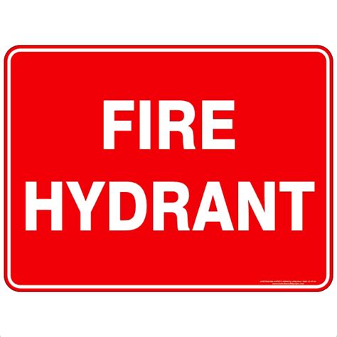 FIRE HYDRANT TEXT | Discount Safety Signs New Zealand