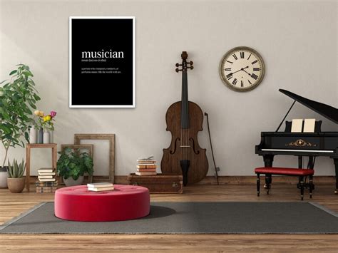 Musician, Wall Art, Definition, Printable, Inspirational Wall Art, Gift ...