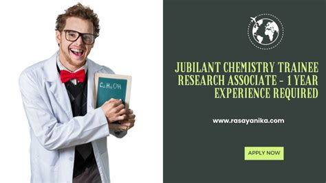 Jubilant Chemistry Trainee Research 1 Year Experience