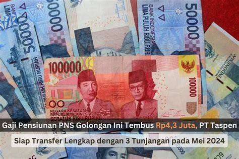 Gaji Pensiunan PNS Golongan Ini Tembus Rp4 3 Juta PT Taspen Siap