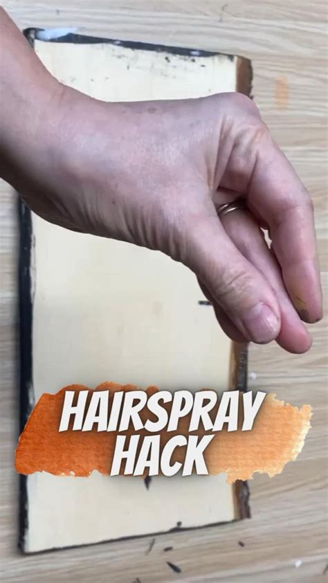 Create Chippy Paint With Hairspray Wood Crafts Scrap Wood Crafts