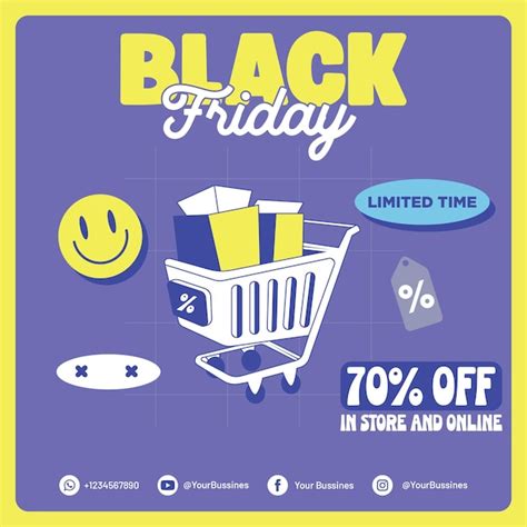 Premium Vector Black Friday Design Poster