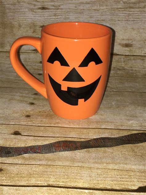 Jack O Lantern Coffee Or Tea Mugs Perfect For Halloween Etsy