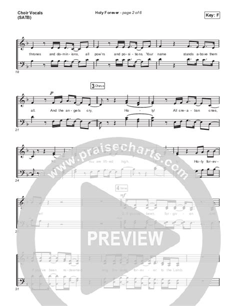 Holy Forever Choral Anthem Satb Choral Anthem Sheet Music Pdf Bethel