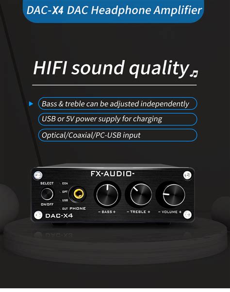 Fx Audio DAC X4 Fever Hifi Lossless USB Decoder Sound Card Optical