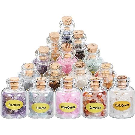 Amazon Khocoee Gemstone Bottles Chip Crystals And Healing Stone