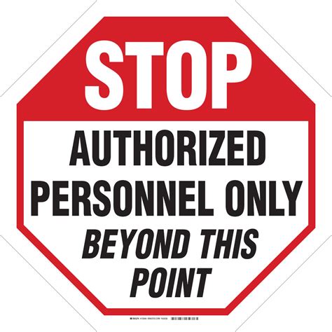 Authorized Personnel Only Beyond This Point Printable Printable Word