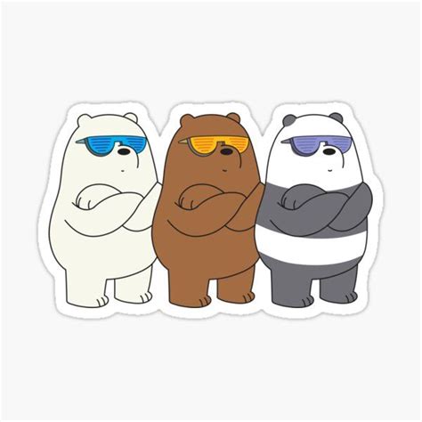 Pegatinas We Bare Bears Cute Bear Drawings Cute Stickers Cute