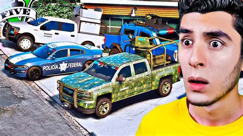 Robando Coches De Policia Mexicana En Gta Mods Youtube