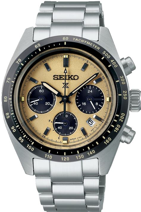 Seiko Prospex Speedtimer Solar Chronograph Yellow Dial Ssc817 Sbdl089 Watch Outz