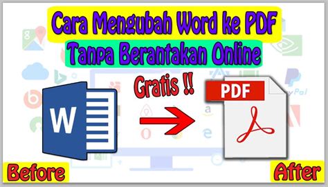 Cara Mengubah Word Ke PDF Tanpa Berantakan Online Neicy Techno