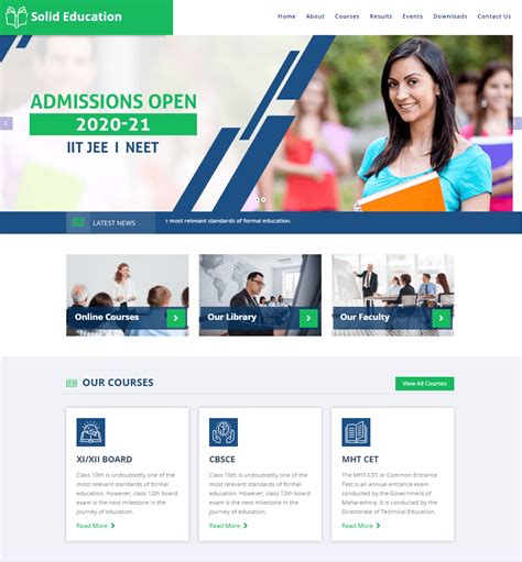 2021s Coaching Classestuition Classes Responsive Html Website Templates