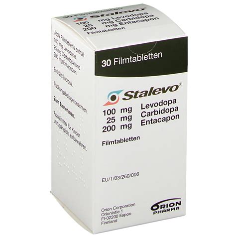 Stalevo 100 Mg 25 Mg 200 Mg 30 St Mit Dem E Rezept Kaufen Shop Apotheke