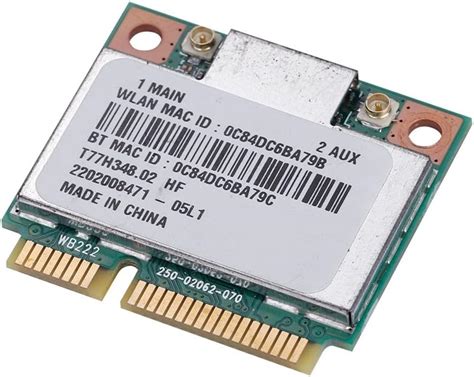 Tarjeta Inal Mbrica Wifi Mini Pci E Banda Dual G Ghz Ar B Red