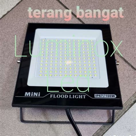 Jual Sorot Led Slim 100 Watt 100W Flood Light Tembak Led 100Watt Smd