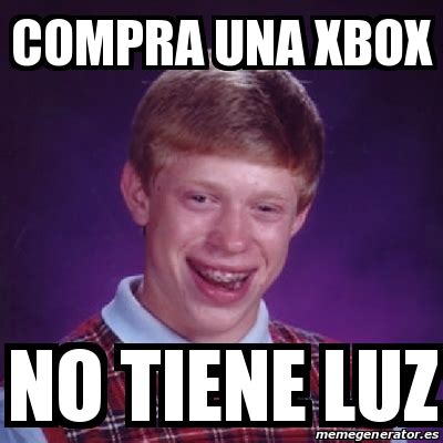 Meme Bad Luck Brian Compra Una Xbox No Tiene Luz 23209237