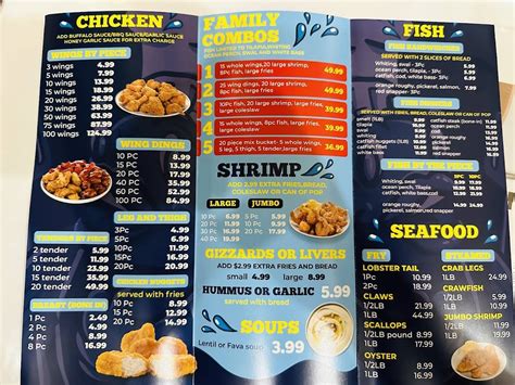 Menu at Seahouse Fish & Chicken - Fried Chicken Takeaway restaurant ...