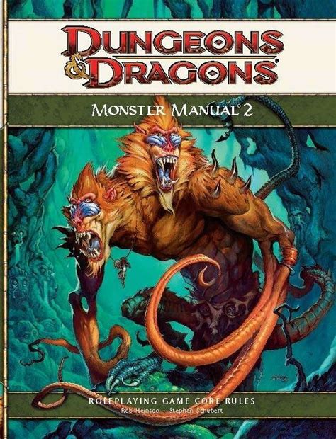 Monster Manual 2 4e Wizards Of The Coast Dungeons And Dragons 4e