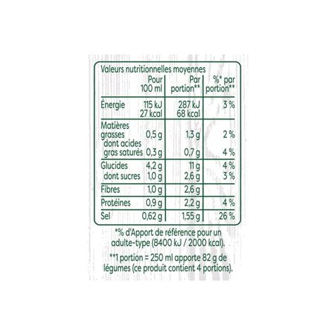 Soupe moulinée de legumes varies bio KNORR la brique de 1 L