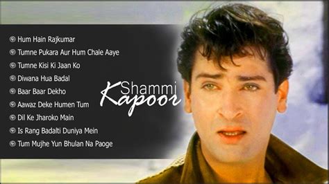 Shammi Kapoor Jukebox Bollywood Songs Incoming Call Song Books