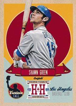 Panini Hometown Heroes Curtain Call Shawn Green Los Angeles