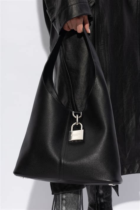 Balenciaga Black Locker Medium Hobo Shoulder Bag The Hype Magazine