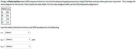 Solved Design A Mealy Machine Based Sequence Detector Circuit