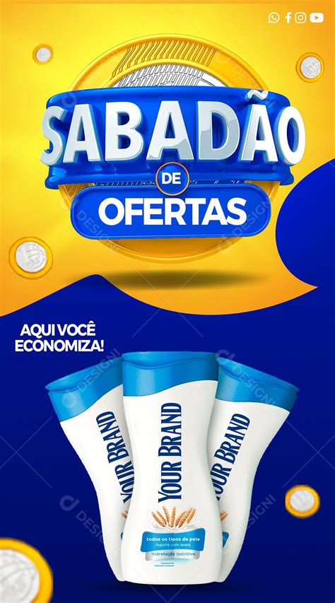 Social Media Story Sabadão De Ofertas Produtos Supermercados Template