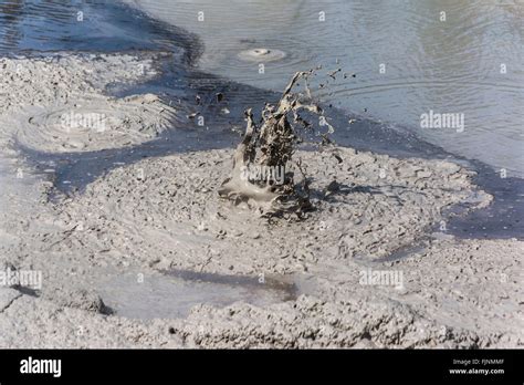 Hot Boiling Mud Pool In The Wai O Tapu Geothermal Area Rotorua New Zealand Stock Photo Alamy