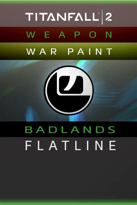 Titanfall 2 Weapon War Paint Badlands Flatline Cover Or Packaging