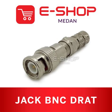 Jack Bnc Drat Cctv Konektor Kabel Coaxial Connector Original