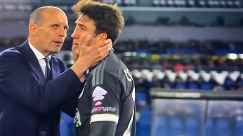 Mister calmo però ecco cos è successo tra Allegri e Cambiaso durante