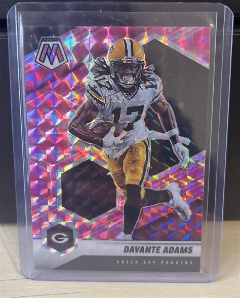 Panini Mosaic Pink Camo Prizm Davante Adams Green Bay Packers