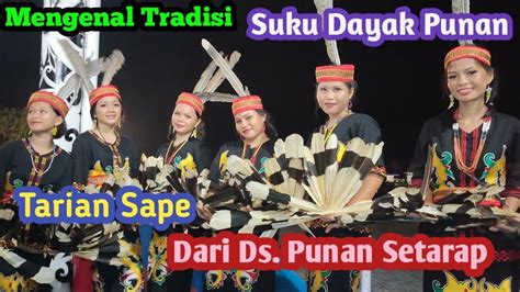 Tarian Sape Suku Dayak Punan Setarap Tampil Memukau Budaya Borneo