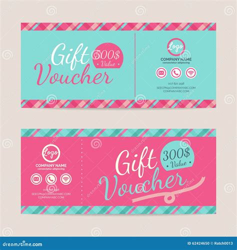 T Voucher Template Stock Vector Illustration Of Elegant 62424650