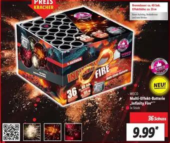 WECO Multi Effekt Batterie Infinity Fire Aanbieding Bij Lidl