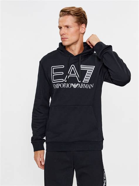 Ea7 Emporio Armani Sweatshirt 6rpm09 Pjshz 1200 Schwarz Regular Fit