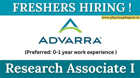 Advarra Freshers Hiring For Research Associate I At Bengaluru Pharma