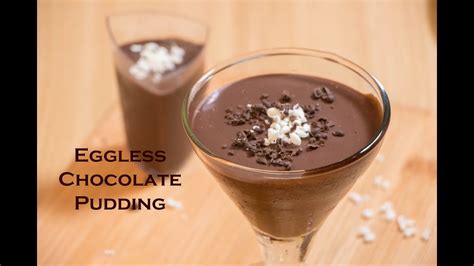 Eggless Chocolate Pudding Recipe चकलट पडग YouTube