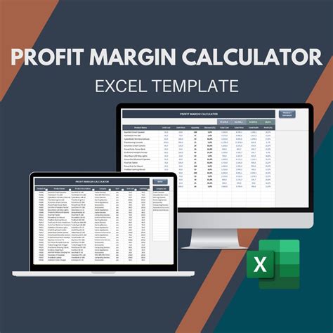 Profit Margin Calculator Excel Template Profit Calculator Price Margin Calculator Gross Product