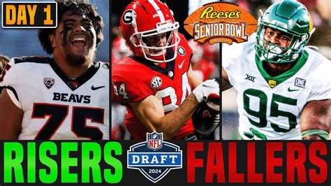 Senior Bowl Risers Fallers Day 1 Recap 2024 NFL Draft YouTube