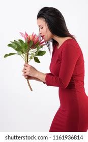 Beautiful Naked Girl Long Hair Holding Stock Photo 371211700 Shutterstock