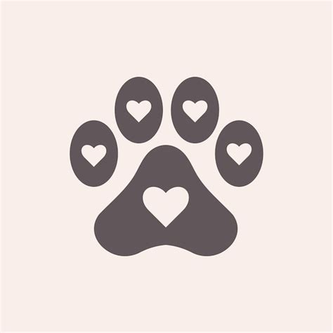 Premium Vector | Cute paw animal vector print