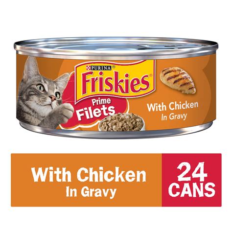 Pack Friskies Gravy Wet Cat Food Prime Filets With Chicken