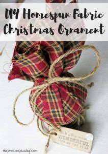 Diy Homespun Fabric Christmas Ornament Different Tutorials