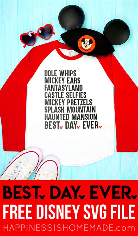 Best Day Ever Disney Shirt Svg File Happiness Is Homemade