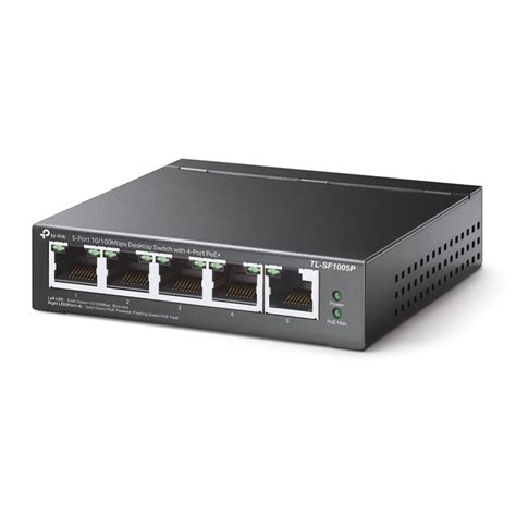 Sf1005p Switch 5 Puertos 10100 Mbps 4 Pts Poe No Administrable Telnet