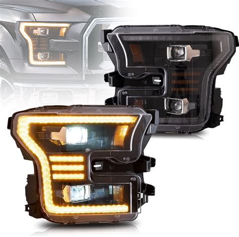 VLAND Faros Delanteros LED Compatibles Con Ford F150 XL 2015 2017