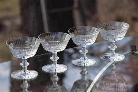 Vintage Cocktail Martini Glasses Set Of 4 Circa 1950s Mixologist